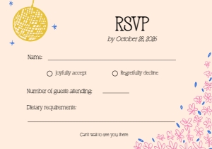 RSVP VN6 - 5x3.5: VIETNAM WEDDING INVITATION WITH HAPPY GROOM AND BRIDE IN AO DAI