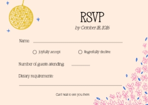 RSVP VN6 - A6: VIETNAM WEDDING INVITATION WITH HAPPY GROOM AND BRIDE IN AO DAI