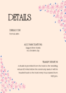 Details card VN6 - A6: VIETNAM WEDDING INVITATION WITH HAPPY GROOM AND BRIDE IN AO DAI