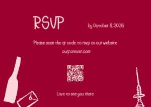 RSVP VN7 - A6: VIETNAM WEDDING INVITATION WITH WHIMSICAL BRIDAL PROCESSION