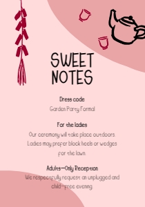 Details card VN7 - 3.5x5: VIETNAM WEDDING INVITATION WITH WHIMSICAL BRIDAL PROCESSION