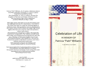 Veteran Funeral Program Template, Memorial Service Brochure design preview