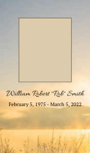 Lake Fishing Memorial Prayer Card Template: Lake Fishing Memorial Template - Corjl Editable Celebration of Li