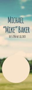 Golf Memorial Bookmark Template - Editable 2x6" Corjl Digital design preview