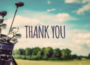 Golf Thank You Card Corjl Template - Editable Digital Download design preview