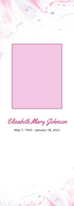 Butterfly Memorial Bookmark Template: Butterfly Memorial Bookmark Template  Editable Funeral Keepsake