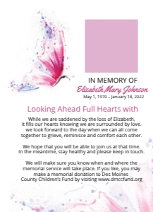 Butterfly Announcement Template  Editable Celebration of life design preview
