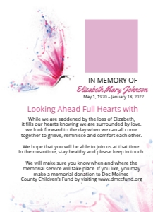 Butterfly Memorial Announcement Template: Butterfly Announcement Template  Editable Celebration of life