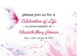 Butterfly Invitation Template design preview