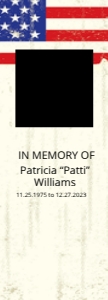 Veteran Memorial Bookmark Template, Funeral Keepsake with Flag design preview