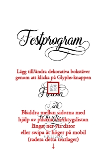 Festprogram Litet BR004 design preview