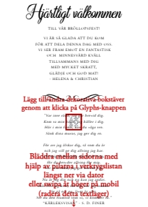 Inlaga Festprogram Litet BR004 design preview