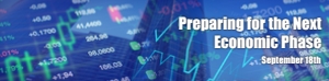 Business- economics blue design preview