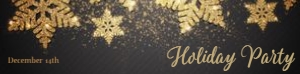 Holiday Party- glitter snowflake: Holiday Party- glitter snowflake