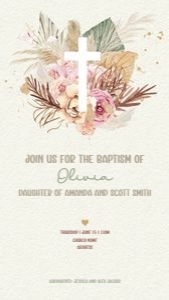 DI-007 Floral Baptism design preview