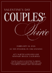 Valentine's Day Couples' Soirée design preview