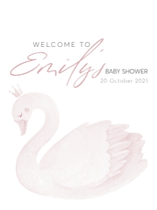 WELCOME SWAN: BABY SHOWER BUNDLE_PINK SWAN