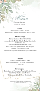 MENU GREENERY_: WEDDING BUNDLE GREENERY