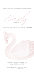 SWAN mob: BABY SHOWER BUNDLE_PINK SWAN