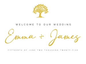 WELCOME BOARD HOR TREE OF LIFE_: WEDDING BUNDLE TREE OF LIFE