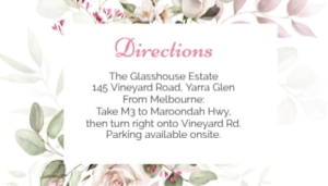 DIRECTION CARD ETERNAL BLOOM_: WEDDING BUNDLE ETERNAL BLOOM