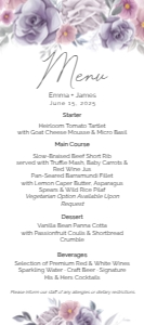 MENU PURPLE ROSES_: WEDDING BUNDLE PURPLE ROSE