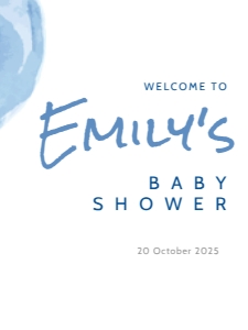CYAN BALOON WELCOME: BABY SHOWER BUNDLE_BLUE BALLOON