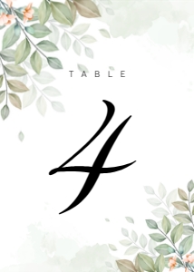 TABLE NUMBERS GREENERY_: WEDDING BUNDLE GREENERY