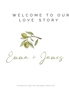 WELCOME VERT OLIVE GROVE_: WEDDING BUNDLE OLIVE GROVE