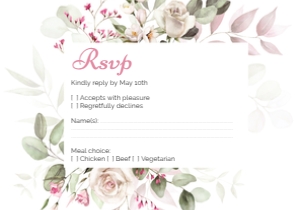 RSVP CARD ETERNAL BLOOM_: WEDDING BUNDLE ETERNAL BLOOM