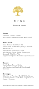 MENU CARD TREE OF LIFE_: WEDDING BUNDLE TREE OF LIFE