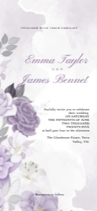 MOBILE LILA FLOWER: WEDDING BUNDLE LILAC ROMANCE