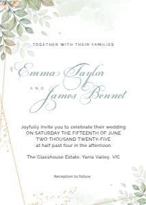 INVITATION GREENERY_: WEDDING BUNDLE GREENERY