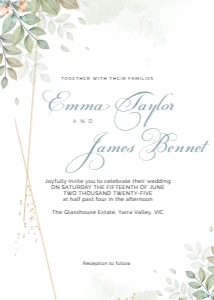 WEDDING BUNDLE GREENERY design preview