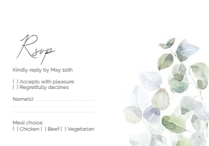 RSVP CARD EUCALYPTUS_: WEDDING BUNDLE EUCALYPTUS