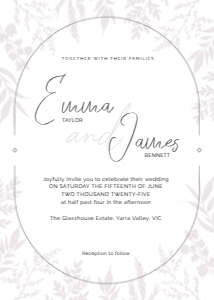 INVITATION Minimalist Arch_: WEDDING INV. Minimalist Arch