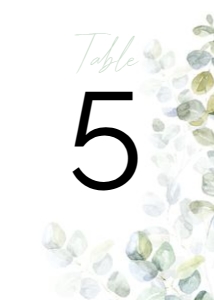 TABLE NUMBERS EUCALYPTUS_: WEDDING BUNDLE EUCALYPTUS