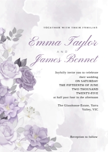 WEDDING BUNDLE LILAC ROMANCE design preview