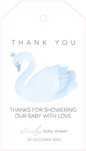 Blue Swan Tag: BABY SHOWER BUNDLE_BLUE SWAN