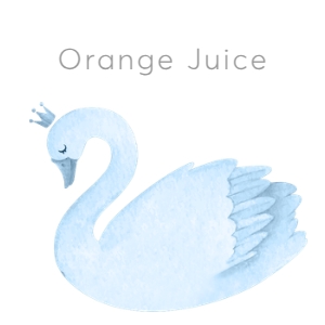 Blue Swan Juice label: BABY SHOWER BUNDLE_BLUE SWAN