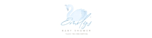 Blue Swan Water label: BABY SHOWER BUNDLE_BLUE SWAN