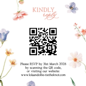 Lola RSVP QR code: Lola Invitation