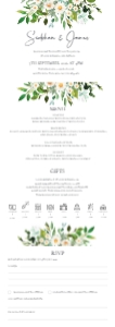 Daisy wedding invitations design preview