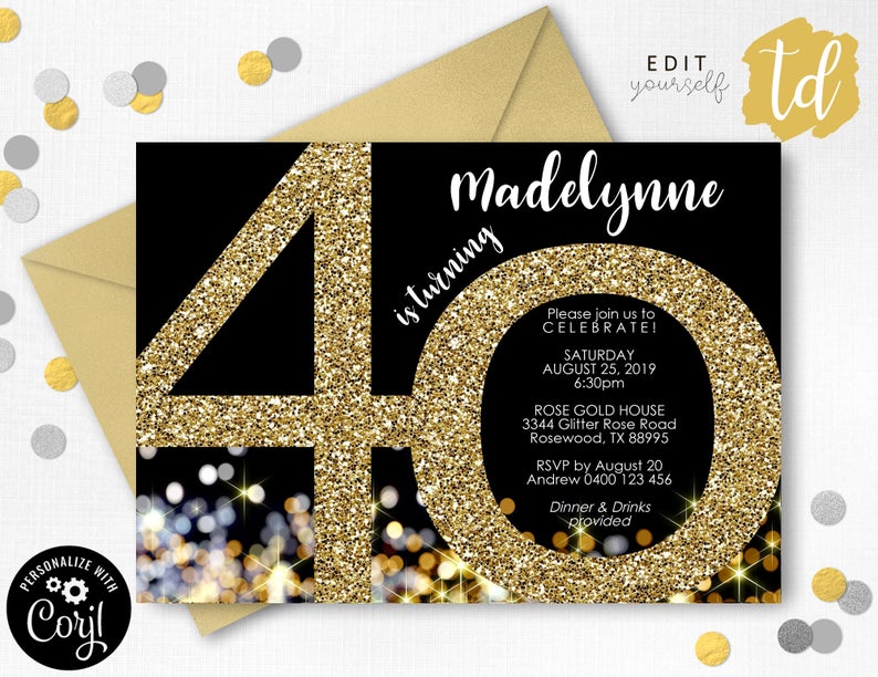 40th-birthday-invitation-forty-and-fabulous-party-invite-editable