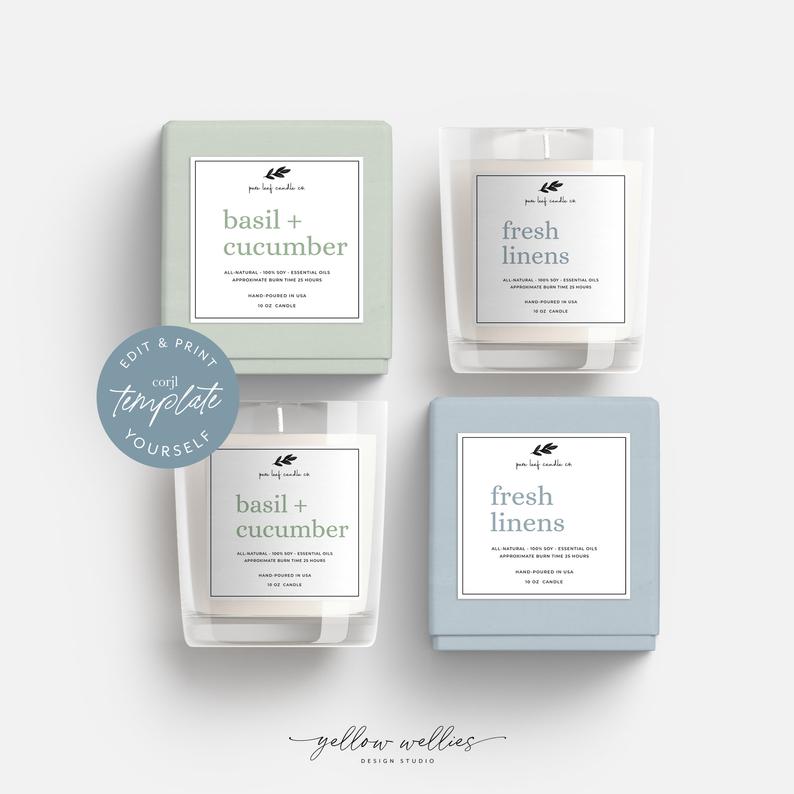 Candle Labels Template - dLayouts Graphic Design Blog