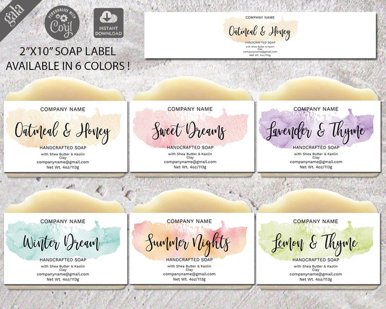 Custom Soap Labels  Printed Custom Soap Labels In Usa