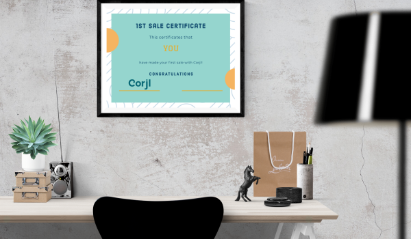 Corjl First Sale Stories