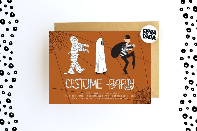 Halloween Costume Party Invite • Instant Download • Halloween Party • Trick Or Treat • Editable Template • Costume Contest • Fall Festival