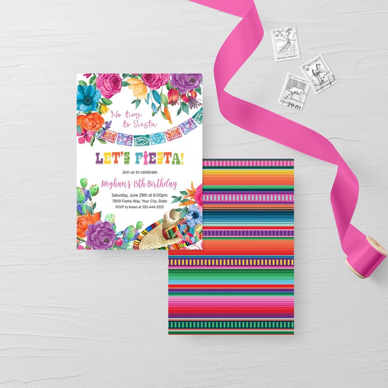 fiesta-birthday-party-invitations-templates-corjl for Free Printable Fiesta Invitation Template Fiesta Birthday Party Invitations Templates | Corjl for Free Printable Fiesta Invitation Template