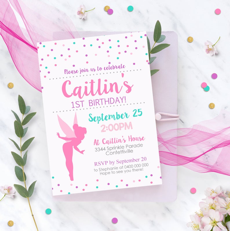 FAIRY INVITATION Instant download FAIRY Invitations Fairy Silhouette Invitation Fairy Party Invitation Fairy Invitations Editable Fairy